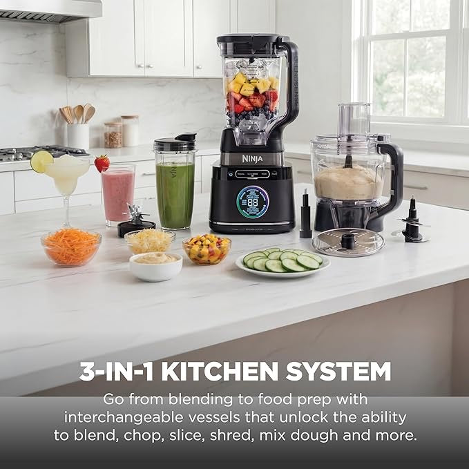Ninja TB201 Blender – 1800W High-Power Kitchen Blender with 72 oz. Pitcher – Best for Smoothies, Frozen Drinks, Shakes & Veggie Chopping – Black