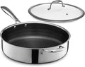 HexClad Hybrid Nonstick 5.5-Quart Deep Sauté Pan
