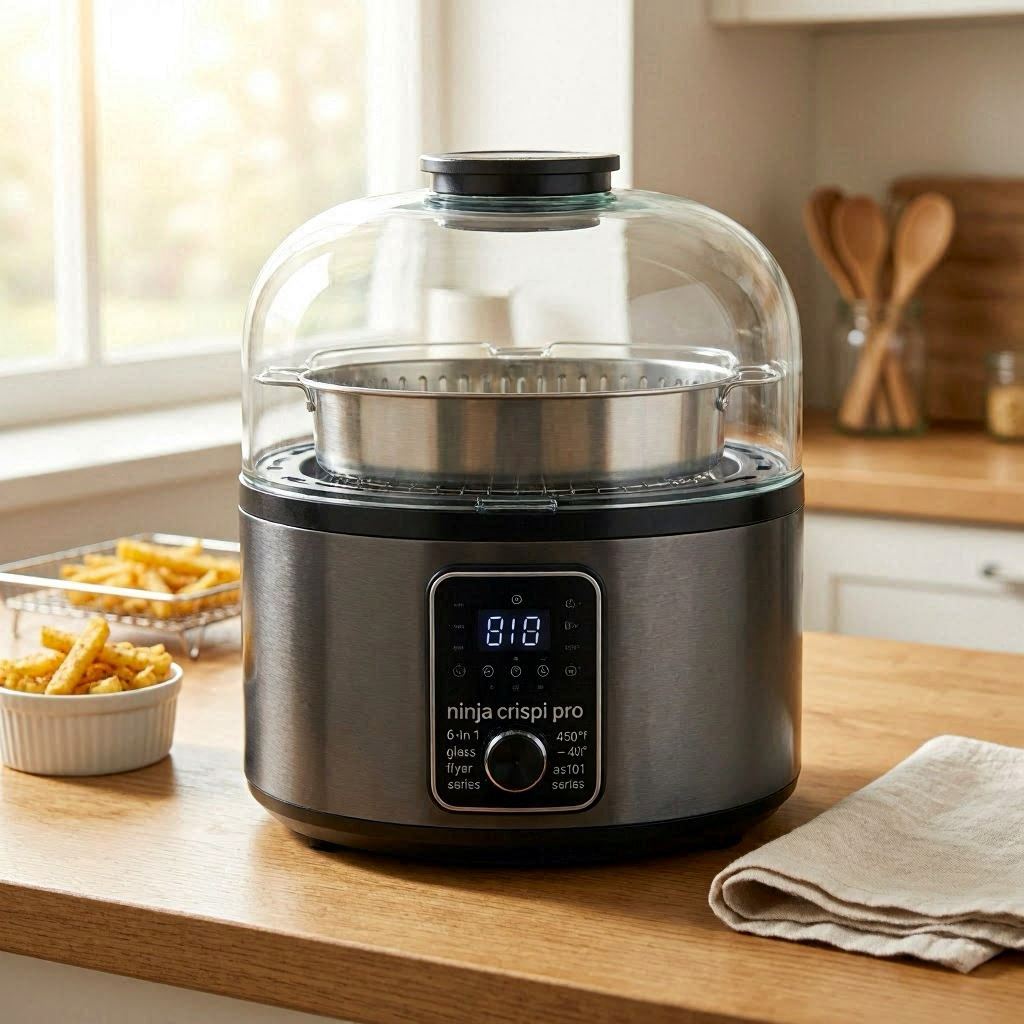 Ninja Crispi Pro 6-in-1 Glass Air Fryer – 450°F (AS101 Series)