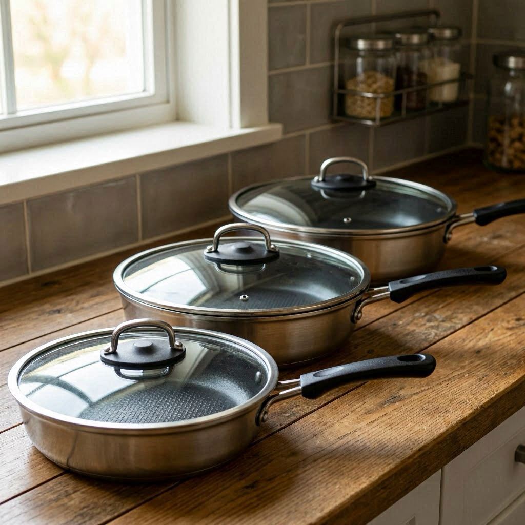 Frying Pans with Tempered Glass Lids